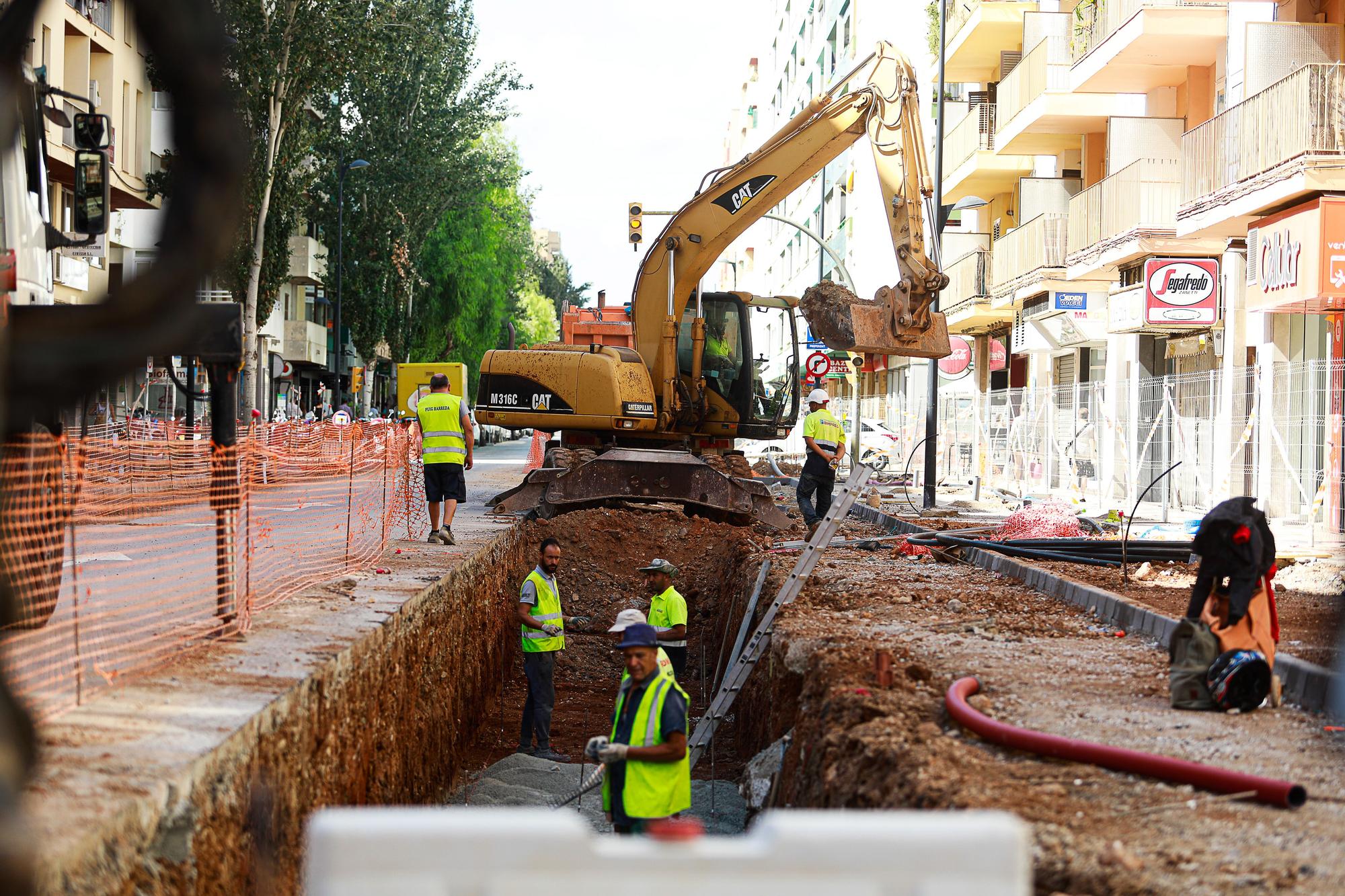 Avanzan los trabajos en la segunda fase de las obras de Isidor Macabich en Ibiza