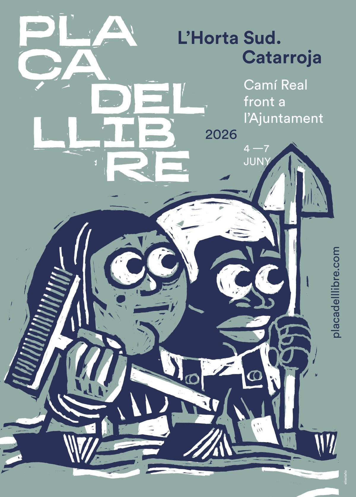 Cartell de la Plaça del Llibre de L'Horta Sud de Elias Taño.
