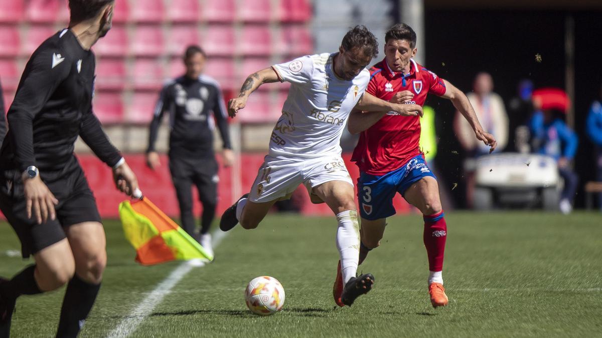 Pedro León en el Numancia-Real Murcia