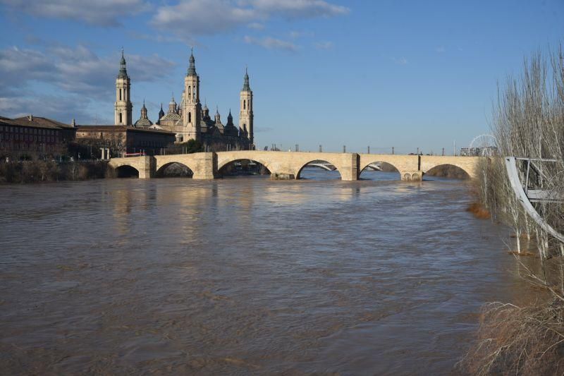 Crecida del Ebro en Zaragoza