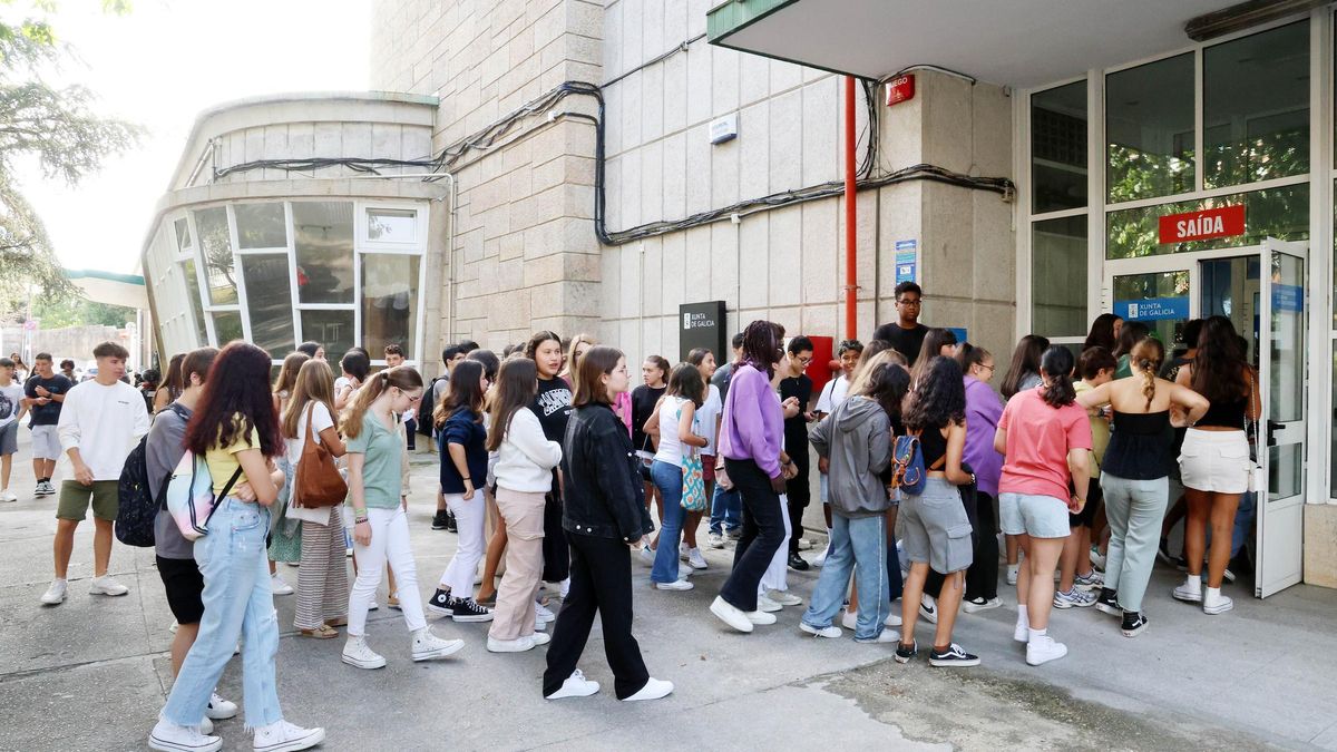 Inicio de curso en un instituto vigués.