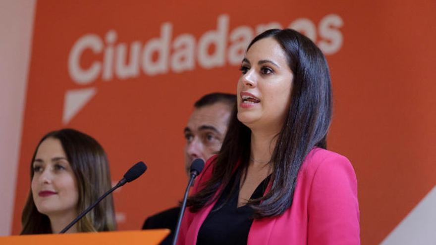 La candidata de Ciudadanos a la presidencia del Gobierno de Canarias, Vidina Espino