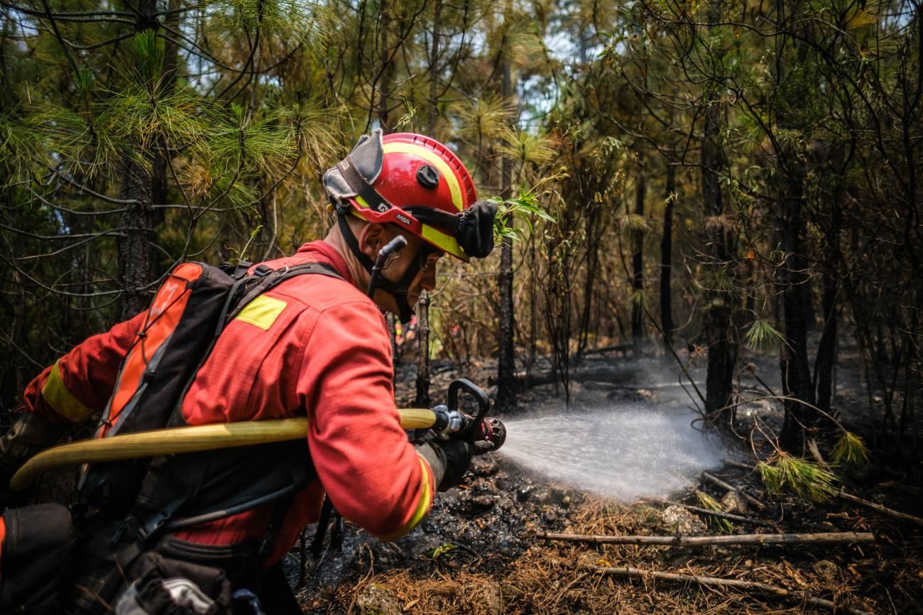 Actuación de la UME en el segundo día del incendio del Norte de Tenerife