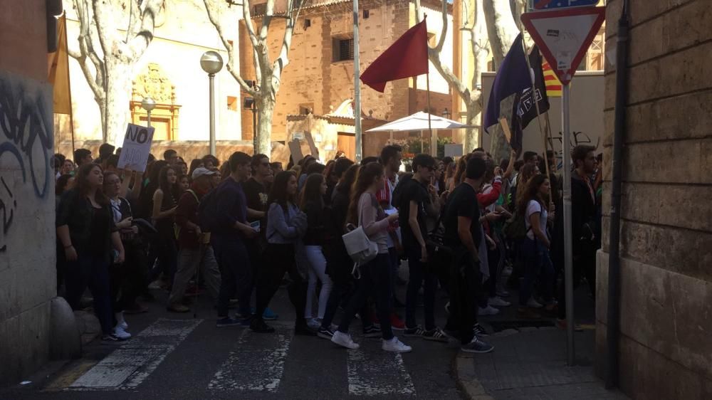 Manifestación de estudiantes en Palma