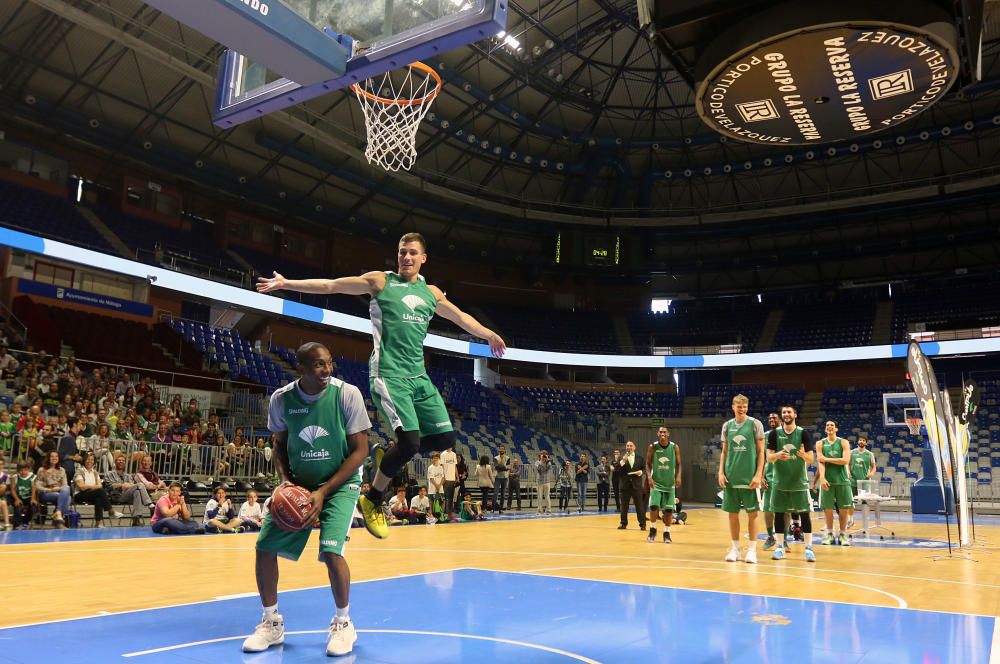 El Unicaja abre su entrenamiento al público