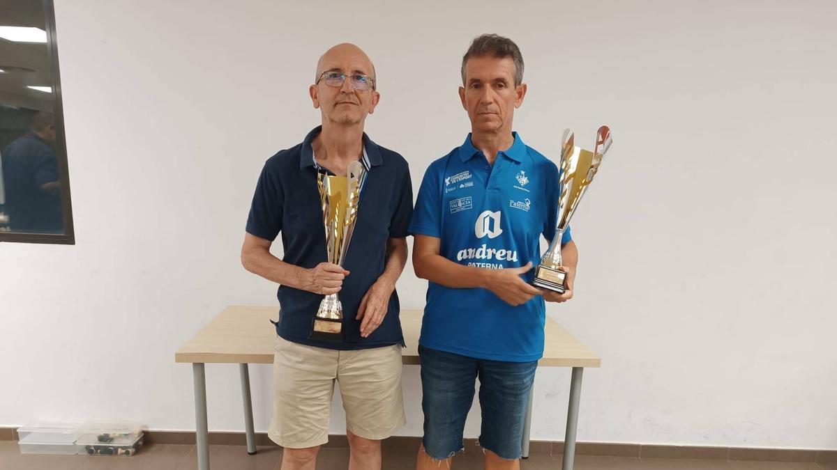 Joaquín Ballester y José Torres, del Club Ajedrez Paterna.
