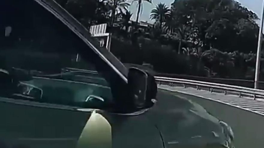 Graban a un conductor temerario en Gran Canaria: doble infracción en plena GC-1
