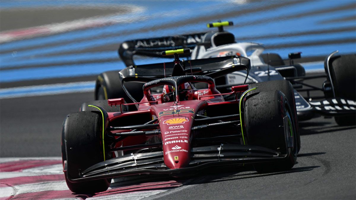 Sainz, durante los segundos ensayos libres del GP de Francia
