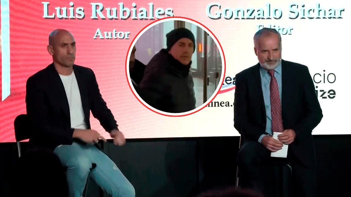 ¡Atacan a Rubiales en medio de la presentación de su libro!