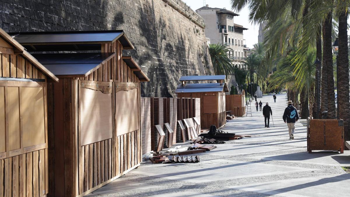 VÍDEO | El PSOE de Palma denuncia que el mercado navideño de sa Feixina "es una falta de respeto a los vecinos y artesanos locales"