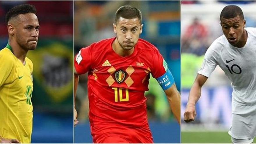 Neymar, Hazard y Mbappe, posibles candidatos para sustituir a Cristiano