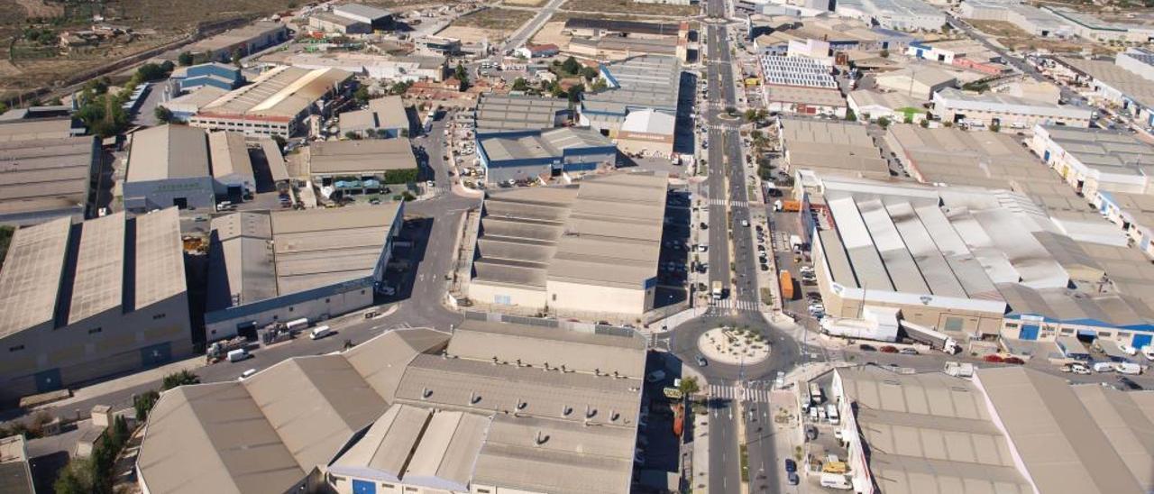 Una vista de un polígono industrial de la provincia de Alicante.