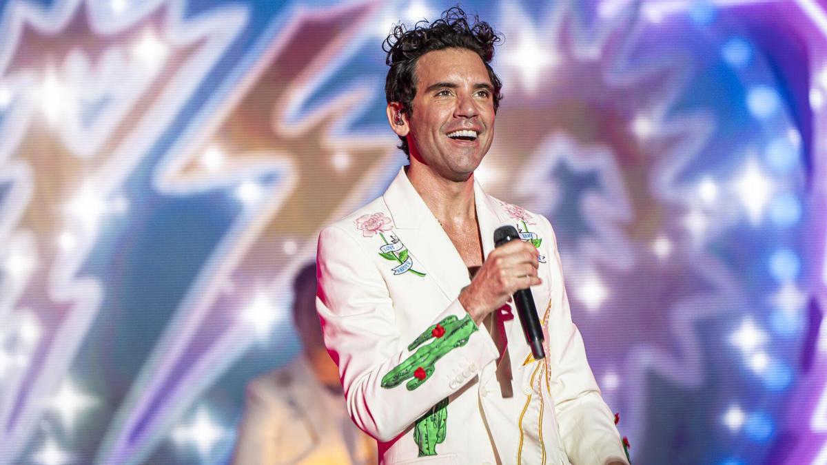 Mika, durant el seu últim concert a Les Nits de Barcelona, ara Les Nits Occident, el juliol del 2024.