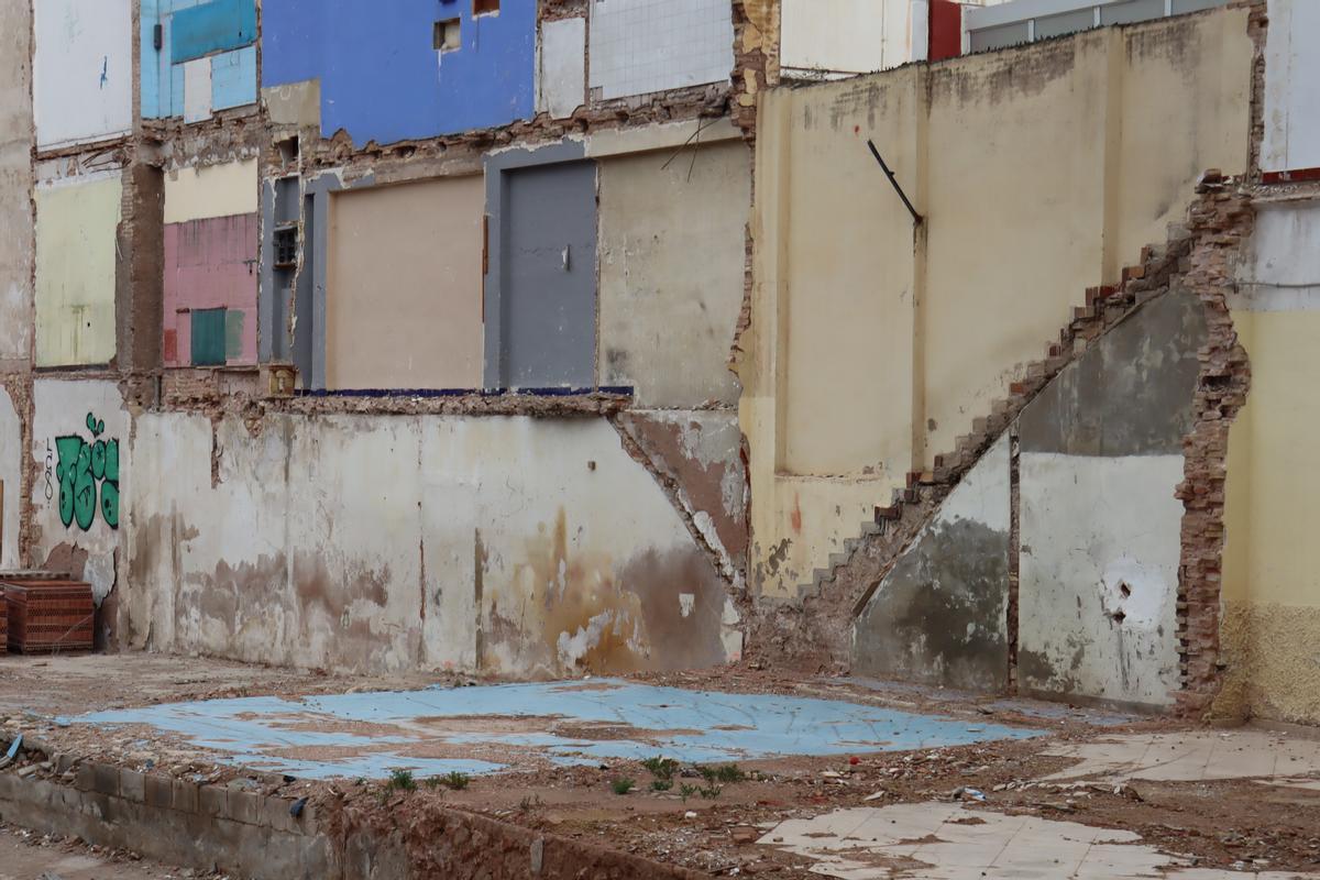 Así marchan las obras en el "agujero de la vergüenza" de Orriols
