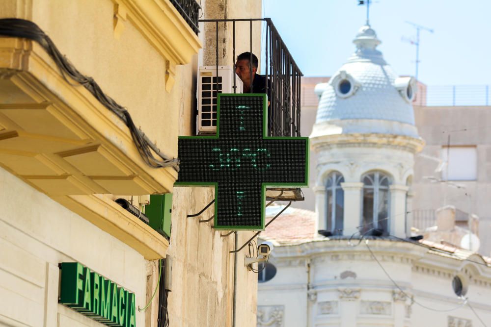 Elda también sufre las altas temperaturas de la provincia