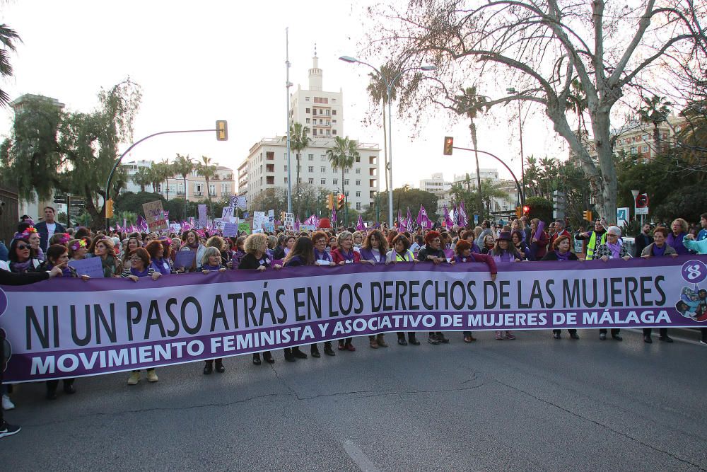 Manifestaciones por el 8M en Málaga