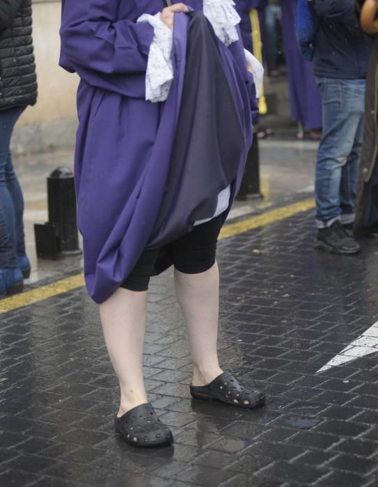 Murcia se queda sin la procesión de los 'salzillos' por la lluvia