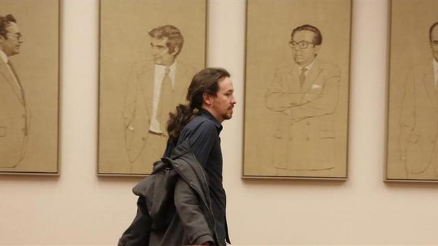 Pablo Iglesias en el Congreso de los Diputados.a de Sánchez.