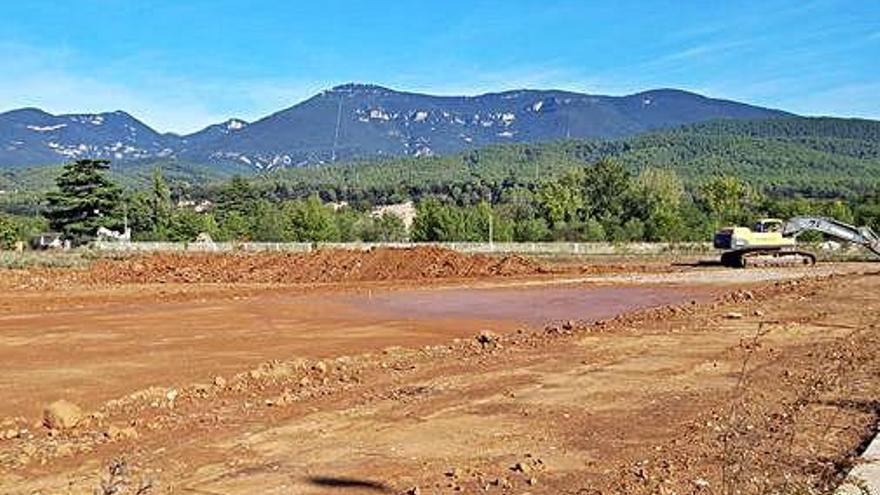 La parcel·la que ocuparà la factoria de productes carnis fa pocs dies.