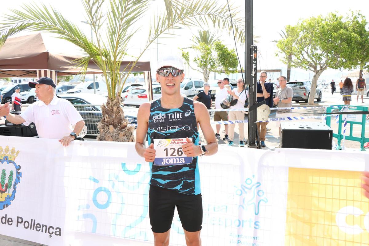 El mallorquín Adrià Ceballos fue el mejor malorquín en la media maratón
