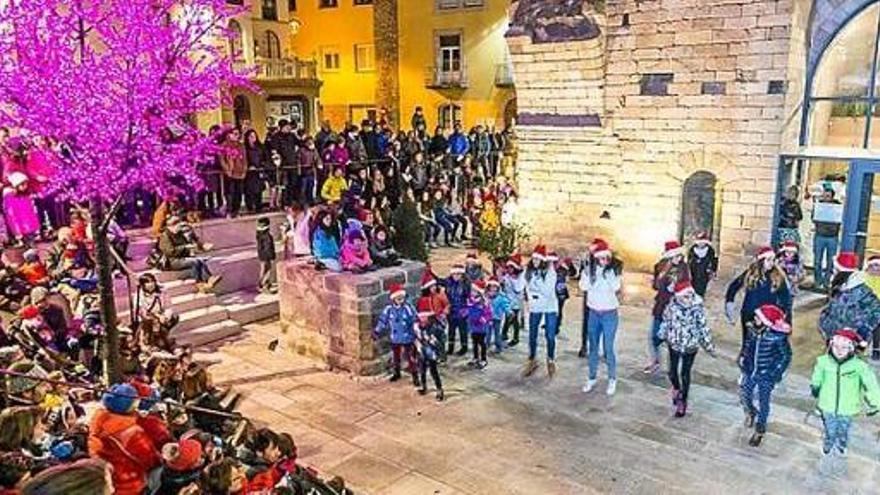 La festa d&#039;encesa de llums de Nadal celebrada el cap de setmana