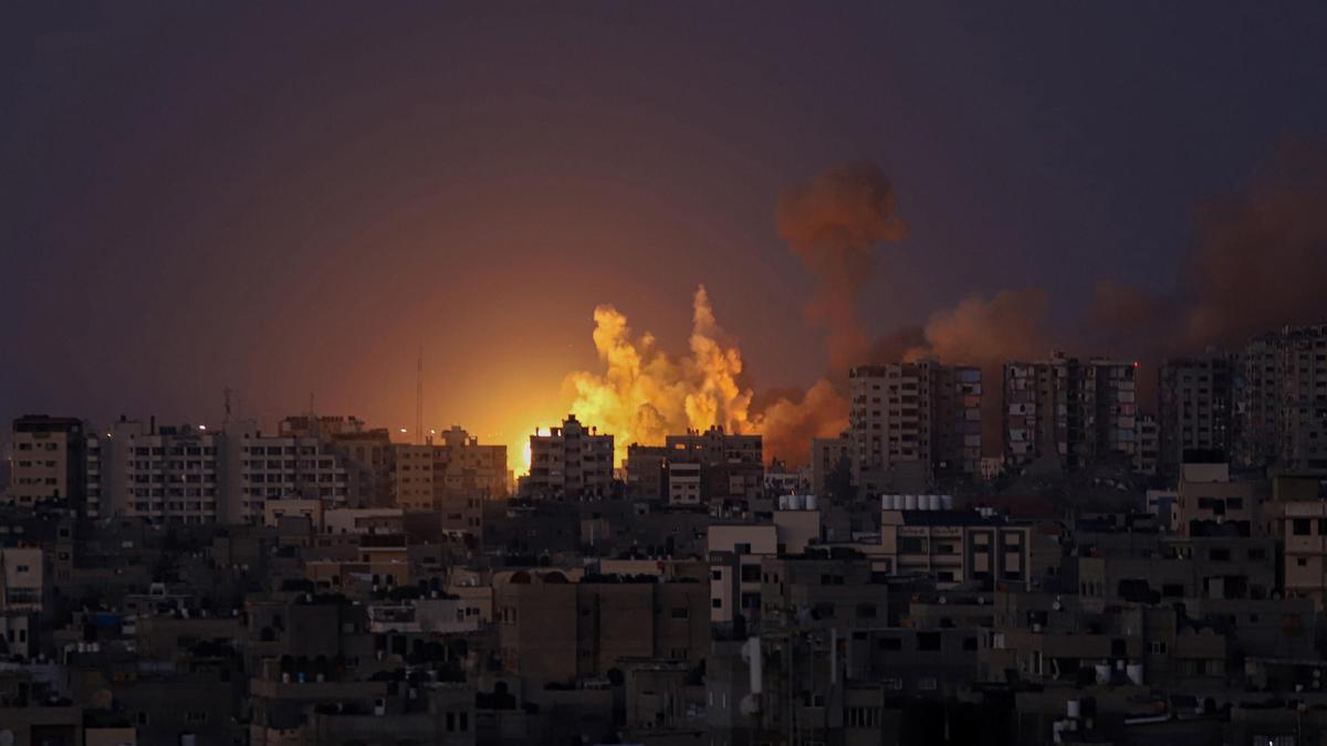 Ataque israeli sobre la Franja de Gaza.