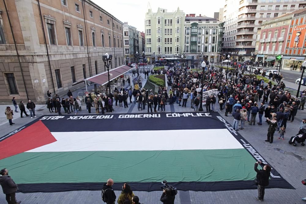 Manifestación contra Israel en Gijón.