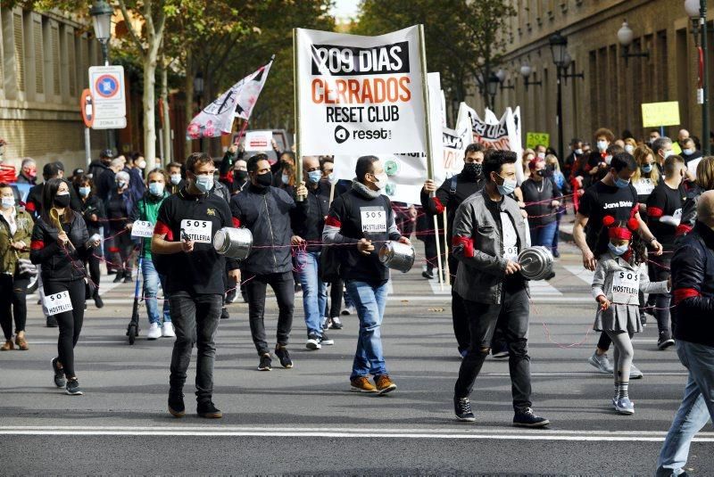 Manifestación de hostelería, ocio y turismo