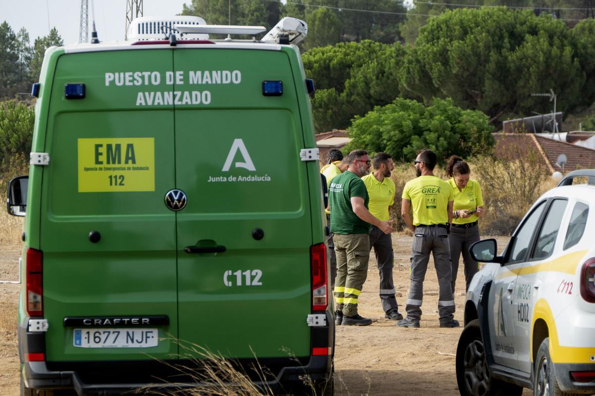 Las impactantes imágenes del incendio de El Cerro de Andévalo