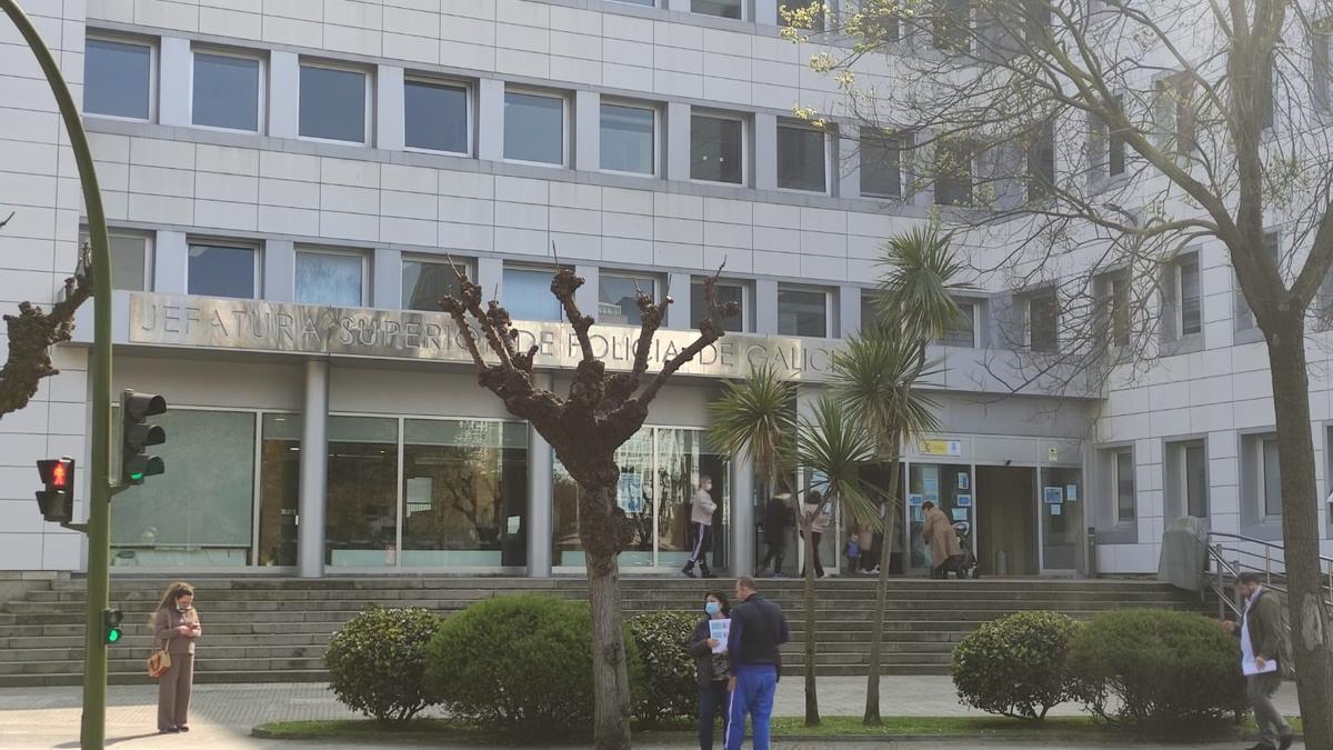 Oficina de la policía en A Coruña donde se renueva el DNI.