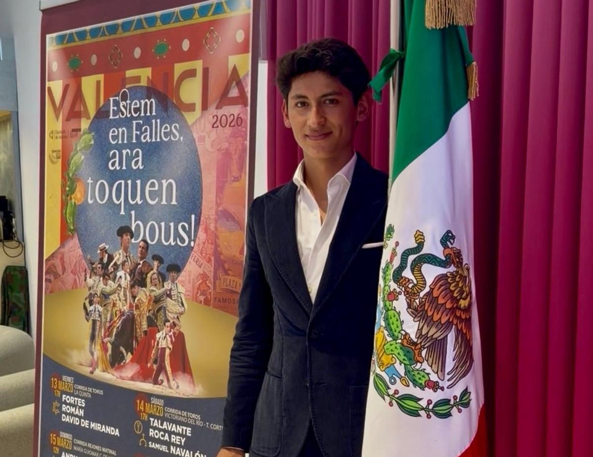 Emiliano Osornio, la gran esperanza del toreo en México, este martes en València