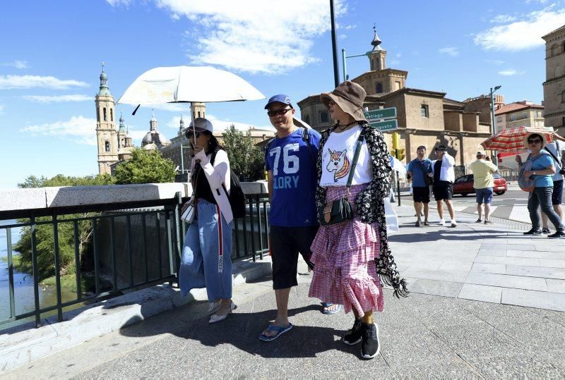 Calor en Zaragoza, 9 de julio agosto