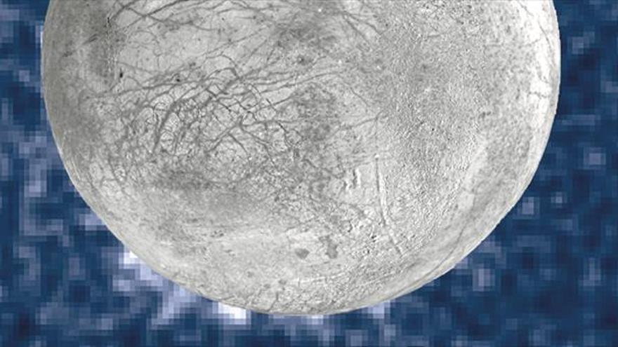 Europa, una luna de Júpiter, tiene géiseres de vapor de agua