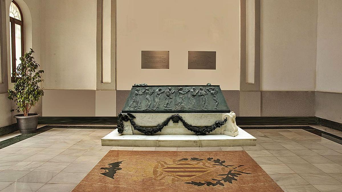 Recreación de cómo quedará el sarcófago en el vestíbulo del Cementerio General | LEVANTE-EMV