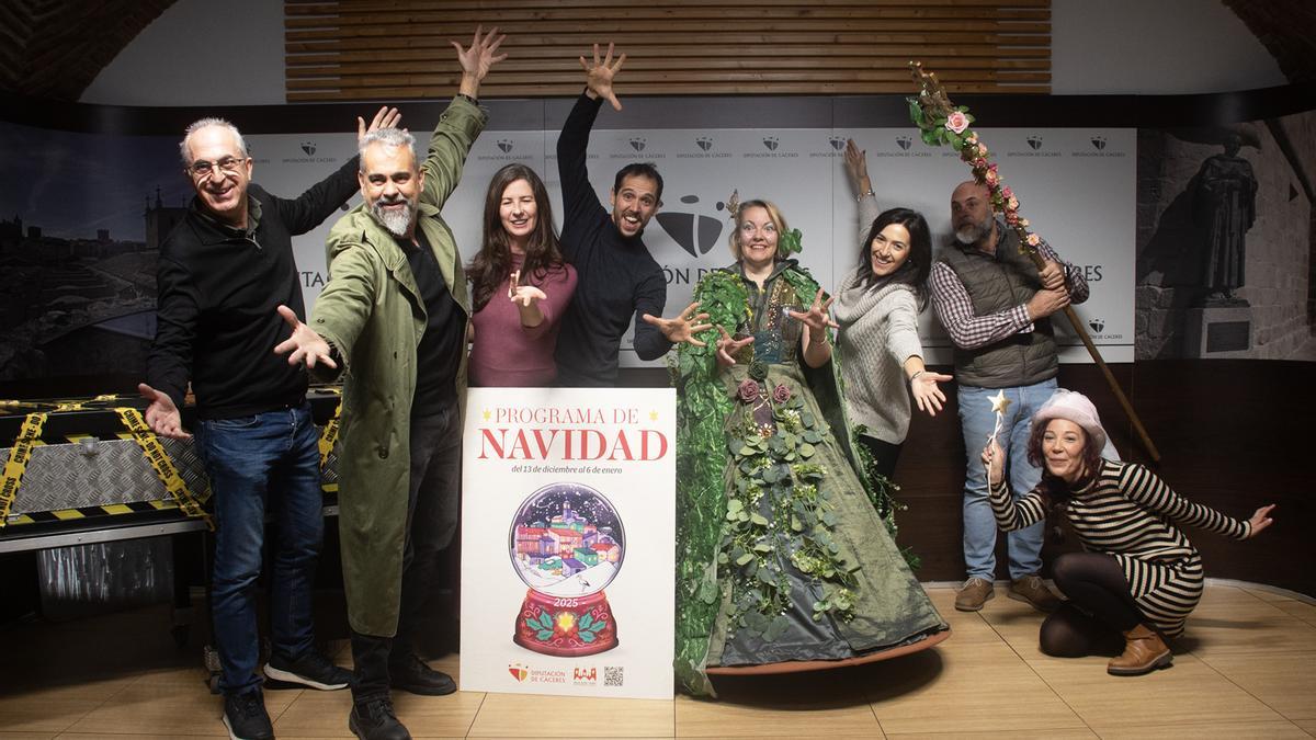 Presentación de la nueva edición de la programación navideña de la Diputación de Cáceres.
