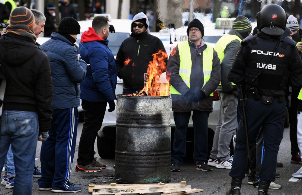 Huelga de taxis en Madrid