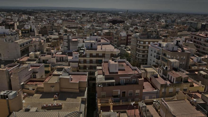 Vista de viviendas de Elche.