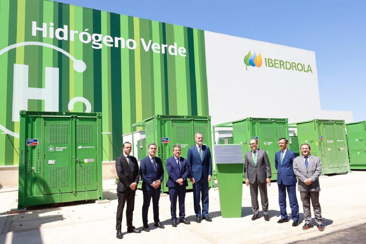 Presentación de la planta de hidrógeno verde de Puertollano, el año pasado