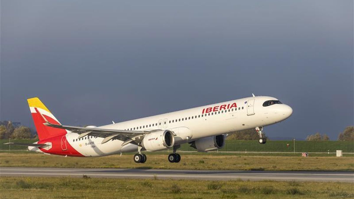 Archivo - Avión A321XLR de Iberia.