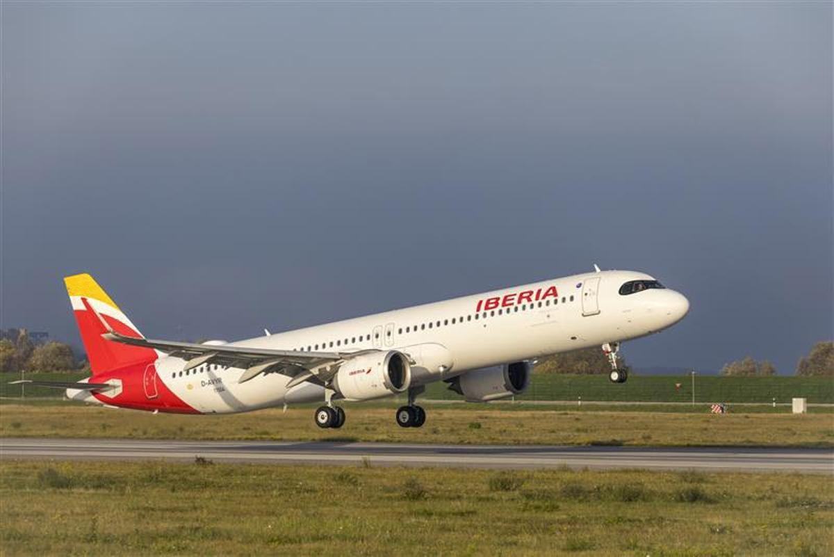 Archivo - Avión A321XLR de Iberia.