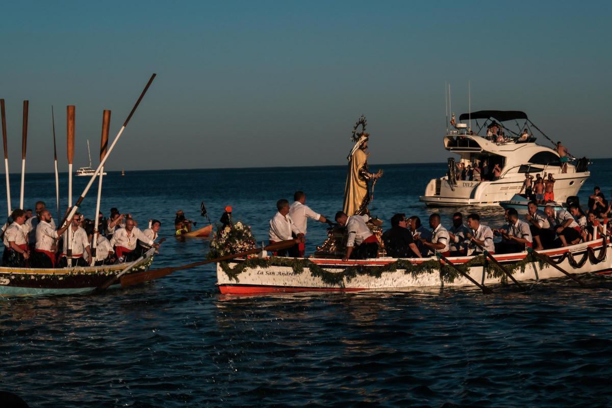 Procesión de la Virgen del Carmen en Huelin.