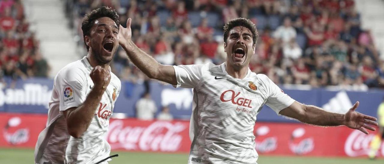 Grenier celebra su gol ante Osasuna en la última jornada.