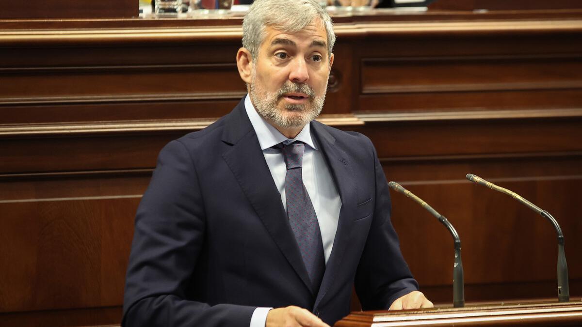 El presidente del Gobierno de Canarias y secretario general de Coalición Canaria, Fernando Clavijo