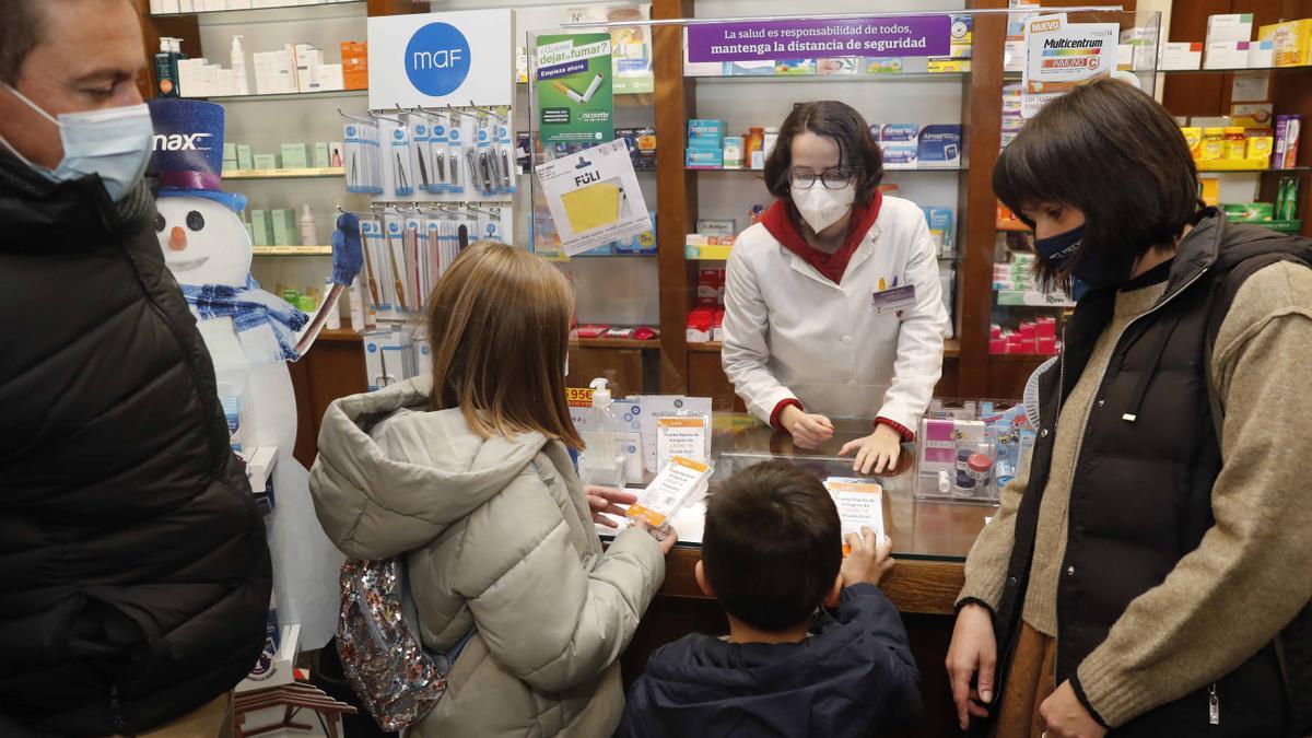 Test de antígenos para niños.