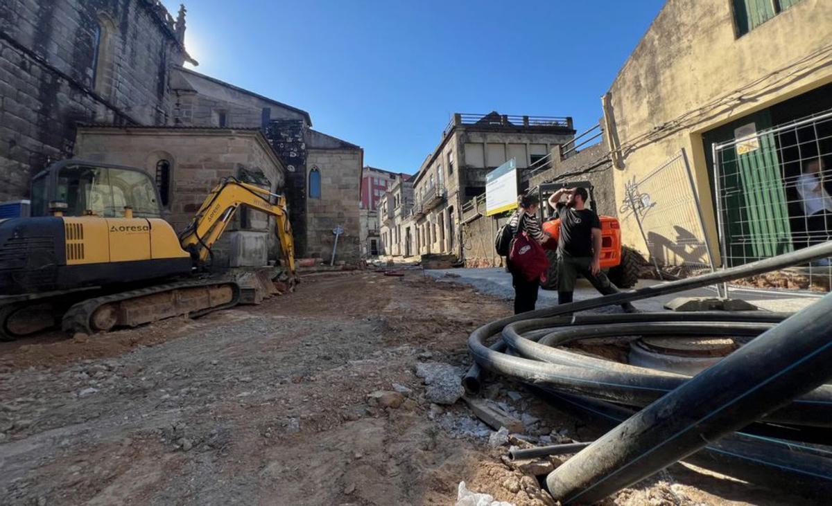 Las obras están paralizadas desde el jueves, aseguran. | G. Núñez