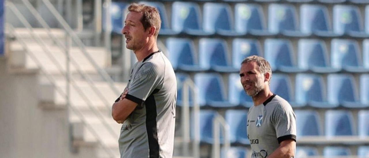 Luis Miguel Ramis dirigirá hoy un entrenamiento en el Heliodoro Rodríguez López, a puerta cerrada.