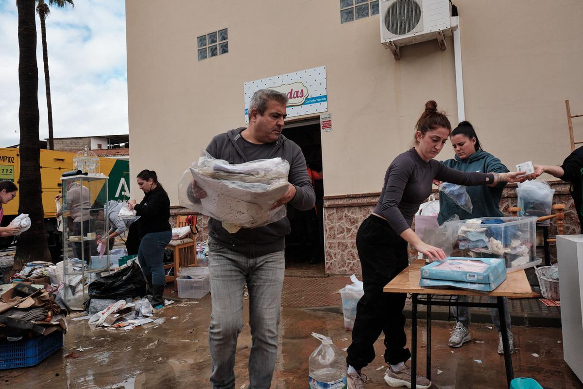 Inundaciones en Cártama tras el temporal del sábado en Málaga