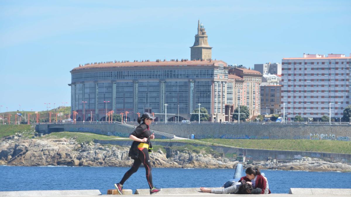 Paseo marítimo de A Coruña.