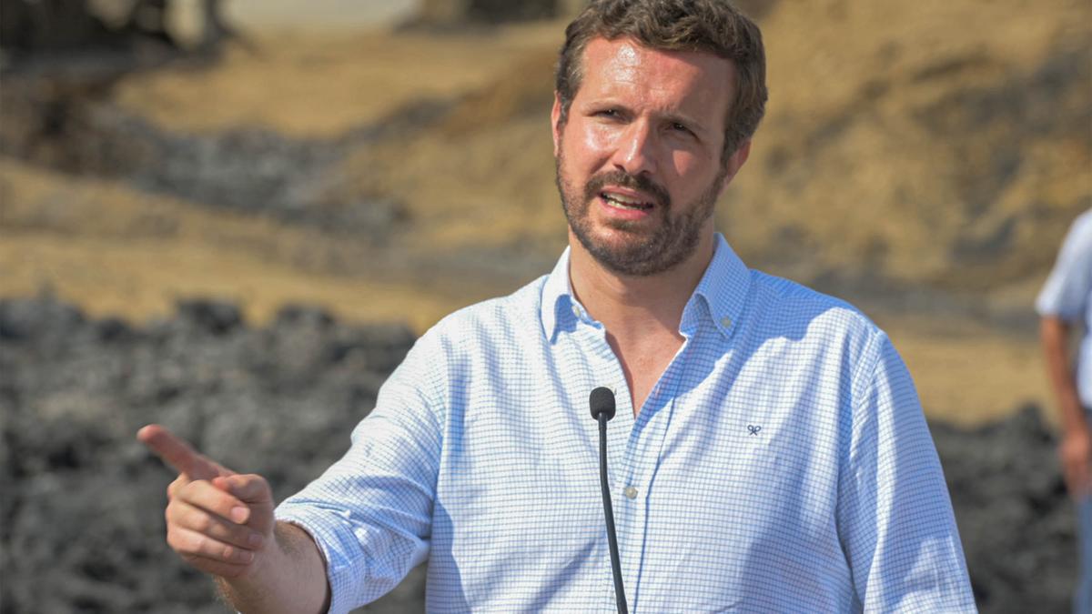 El presidente del Partido Popular, Pablo Casado.