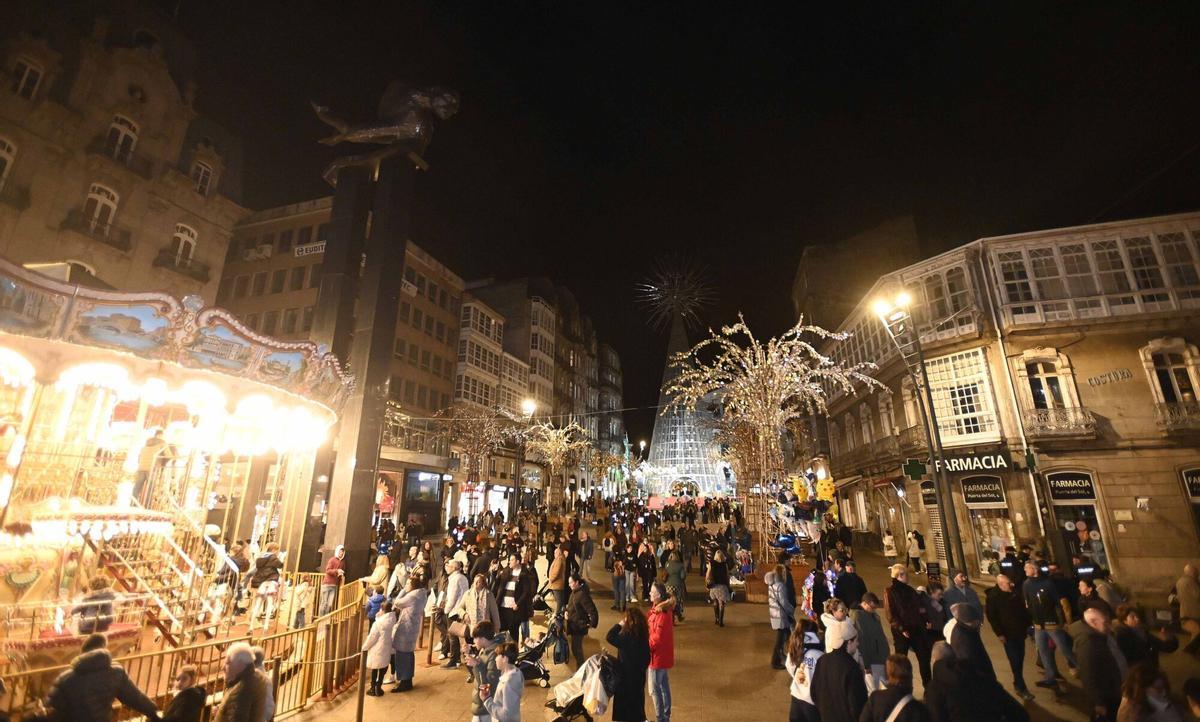 Acto de apagado de las luces de Navidad de Vigo